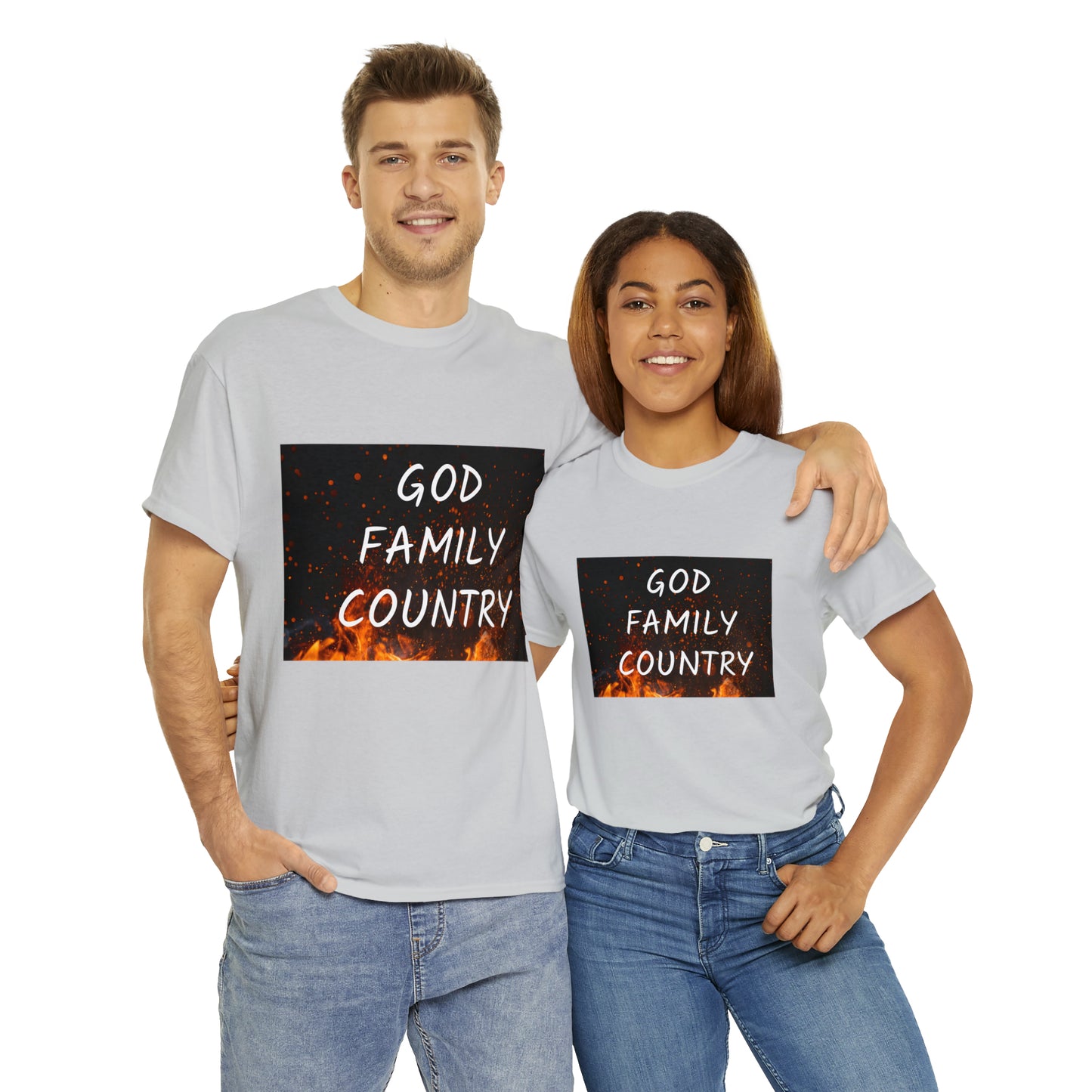 GOD, FAMILY, COUNTRY unisex t-shirt