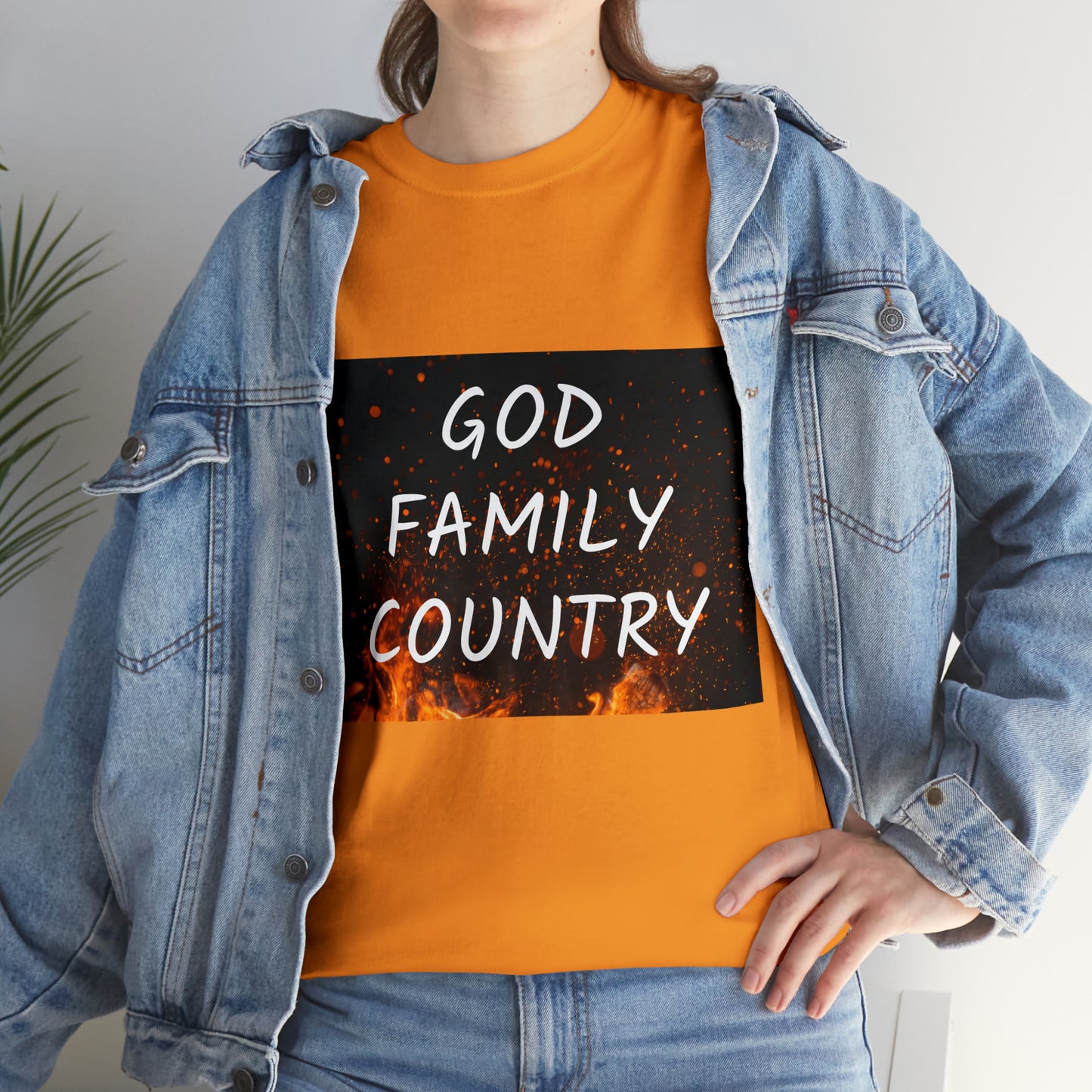 GOD, FAMILY, COUNTRY unisex t-shirt