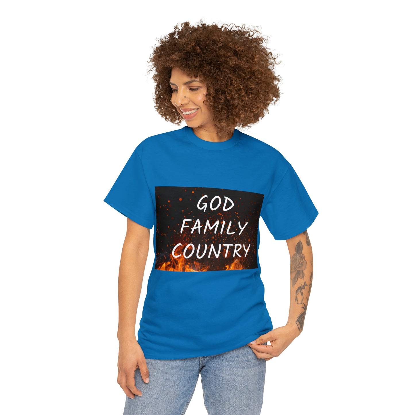 GOD, FAMILY, COUNTRY unisex t-shirt