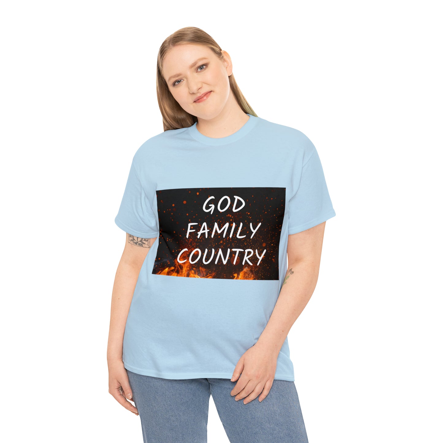 GOD, FAMILY, COUNTRY unisex t-shirt