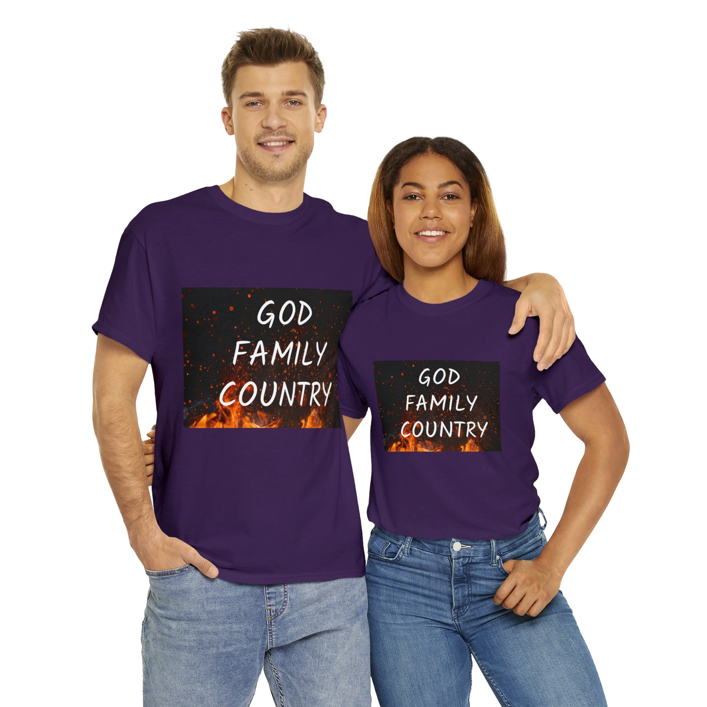 GOD, FAMILY, COUNTRY unisex t-shirt