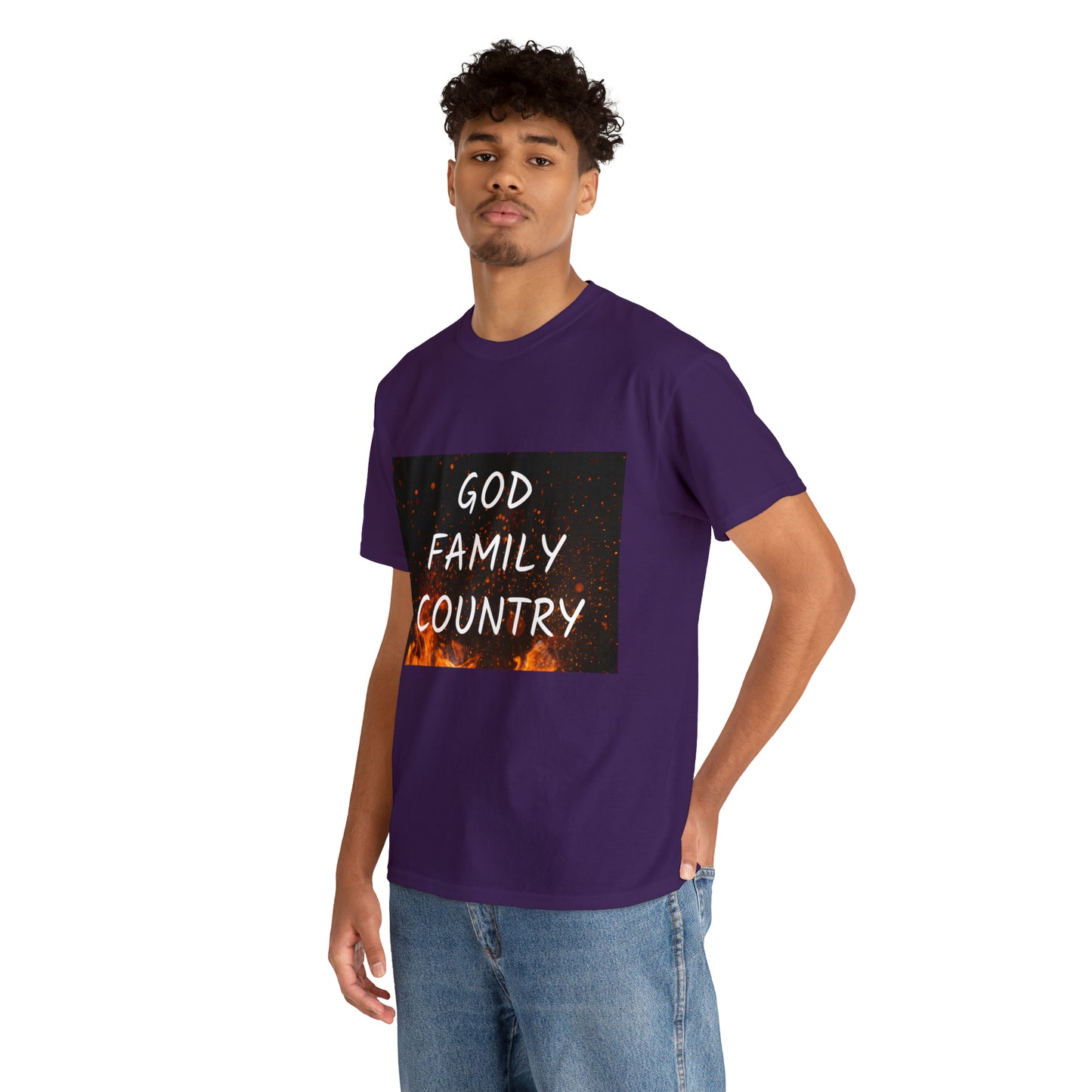 GOD, FAMILY, COUNTRY unisex t-shirt