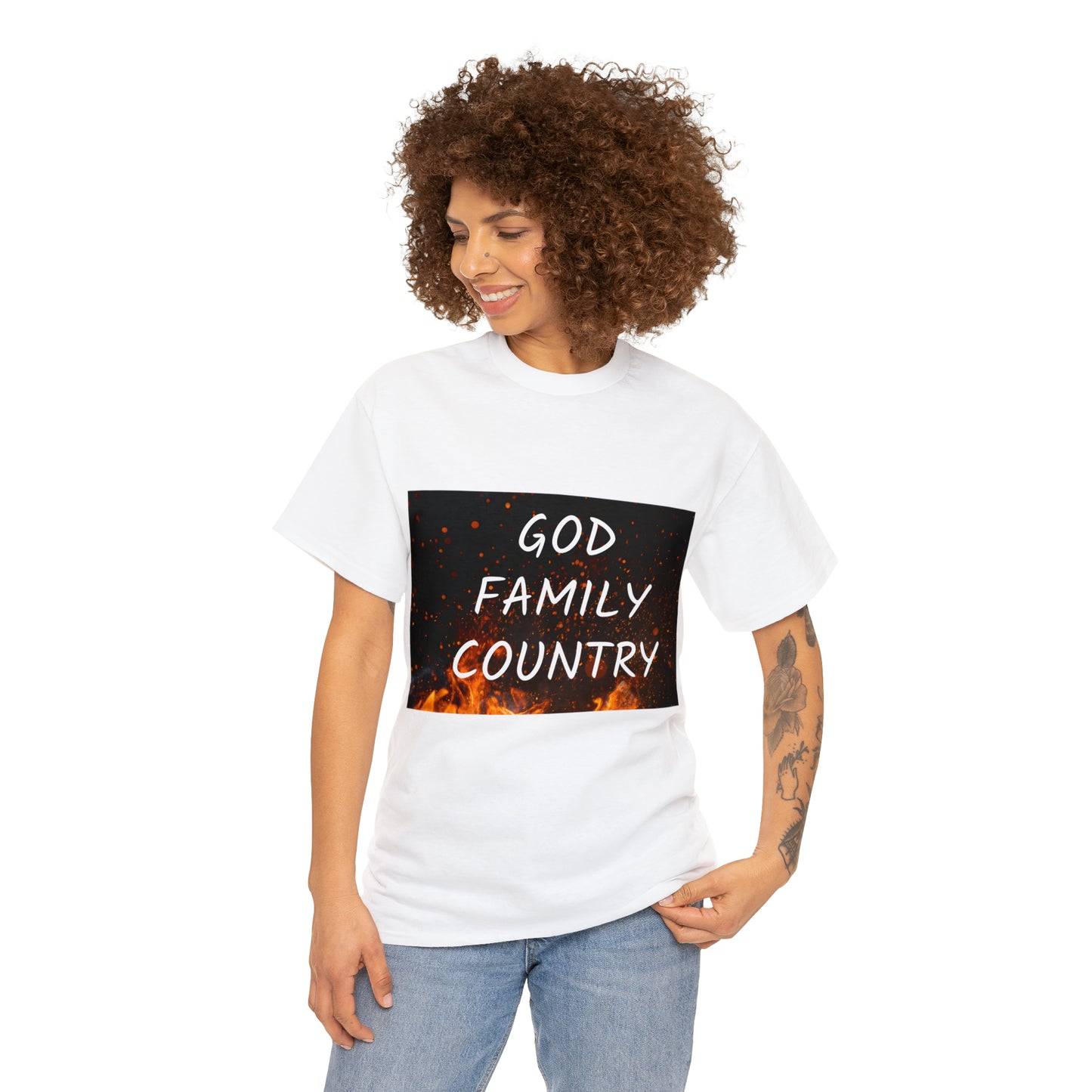 GOD, FAMILY, COUNTRY unisex t-shirt