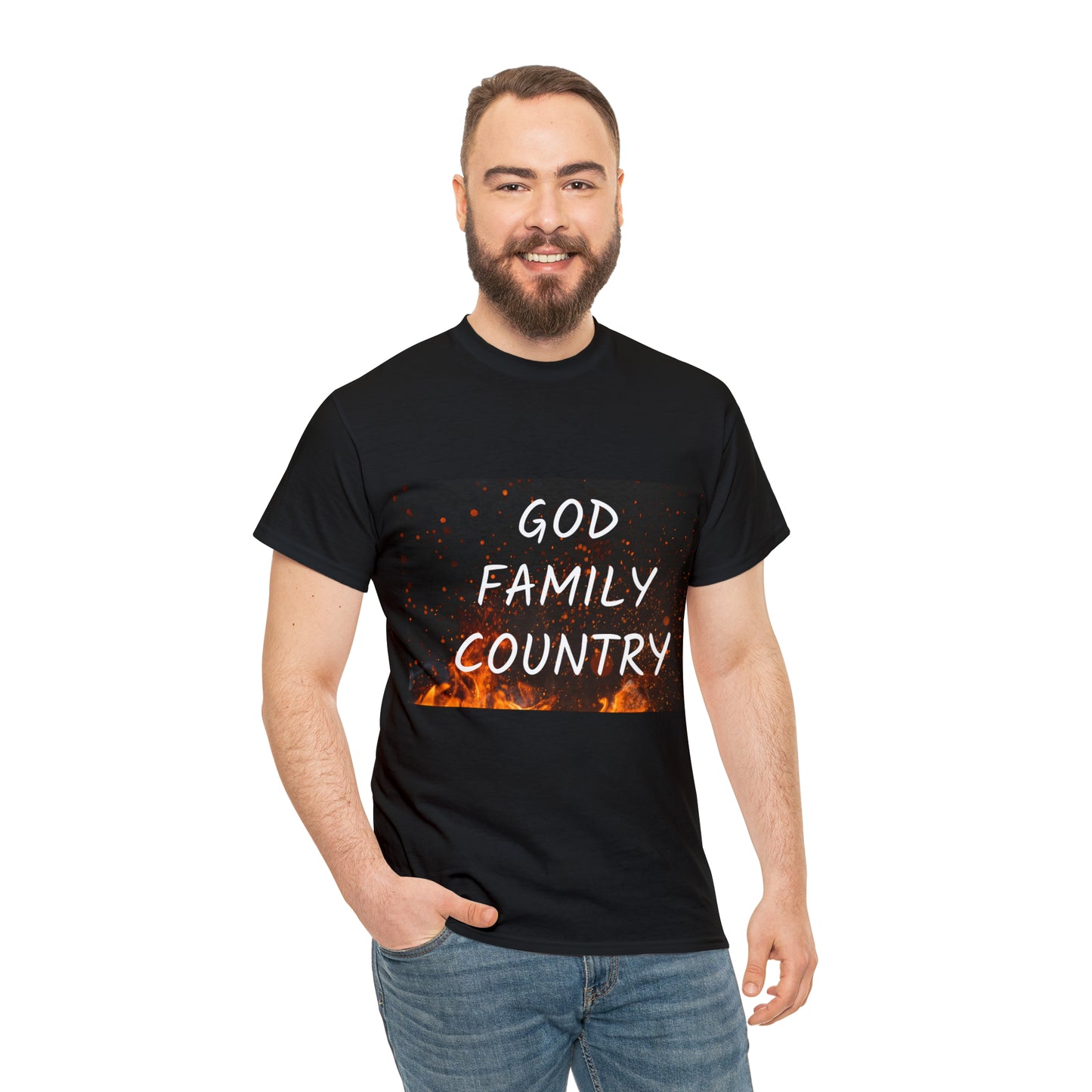 GOD, FAMILY, COUNTRY unisex t-shirt