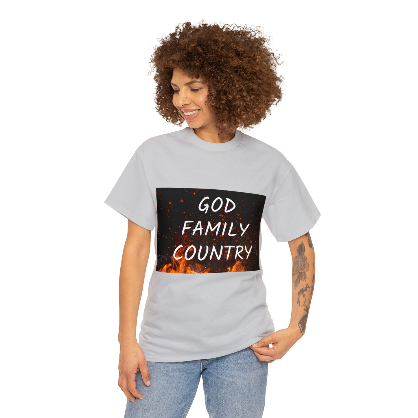 GOD, FAMILY, COUNTRY unisex t-shirt