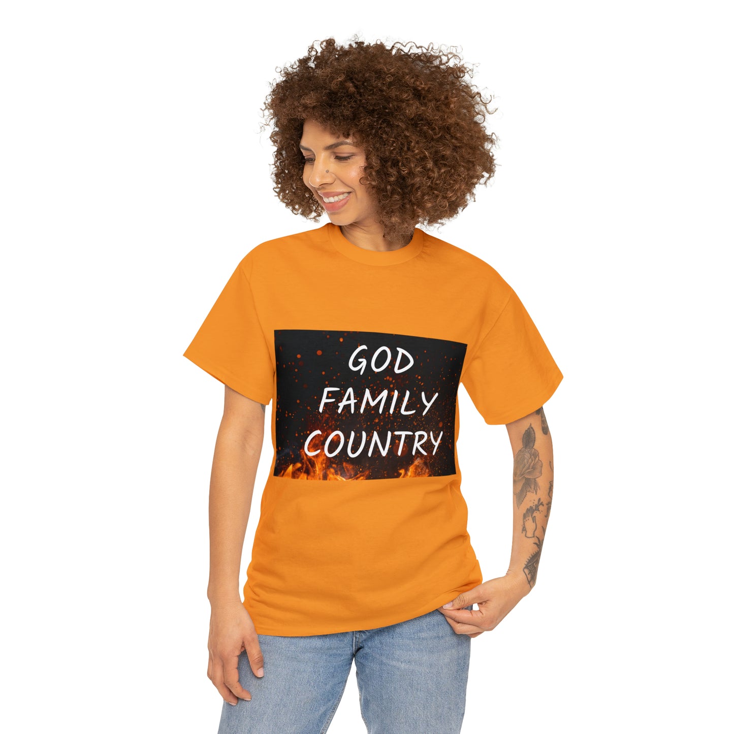 GOD, FAMILY, COUNTRY unisex t-shirt