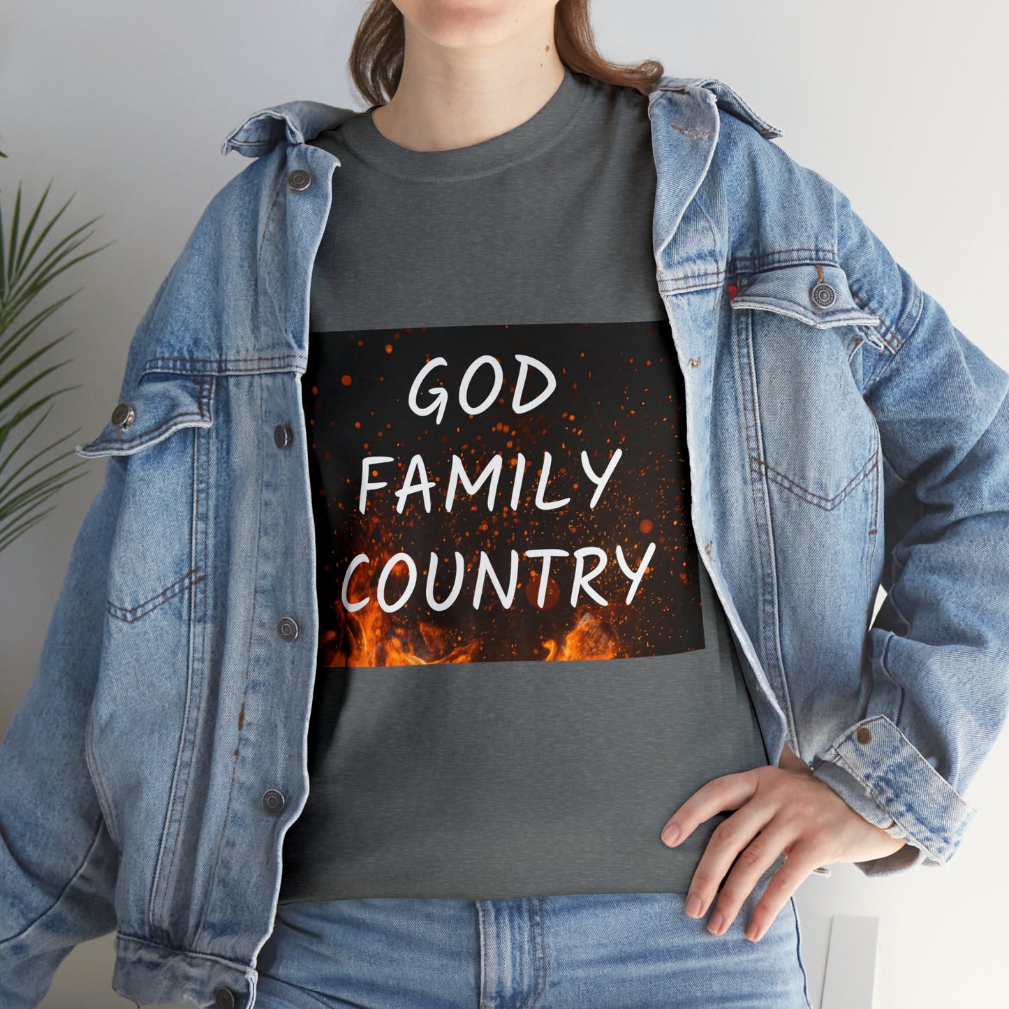 GOD, FAMILY, COUNTRY unisex t-shirt