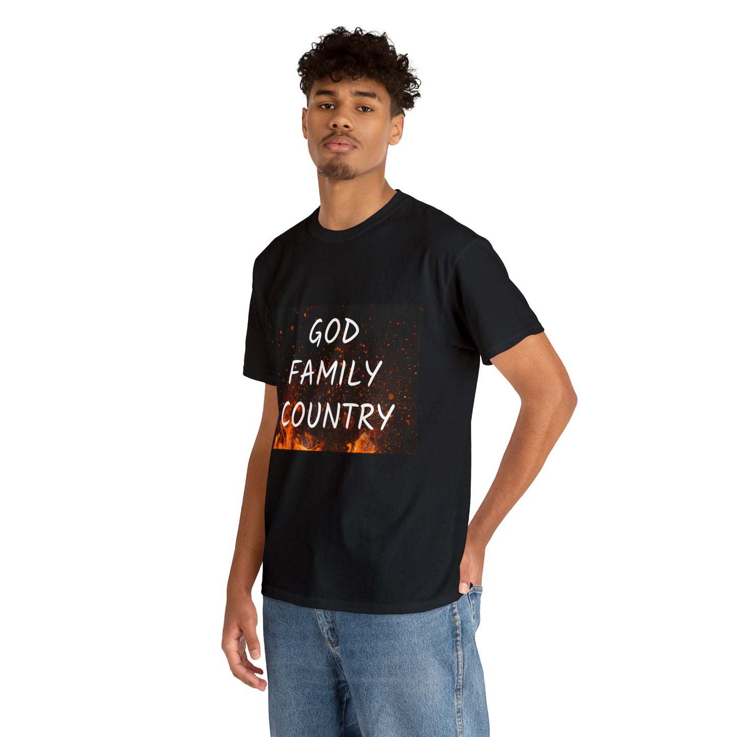 GOD, FAMILY, COUNTRY unisex t-shirt