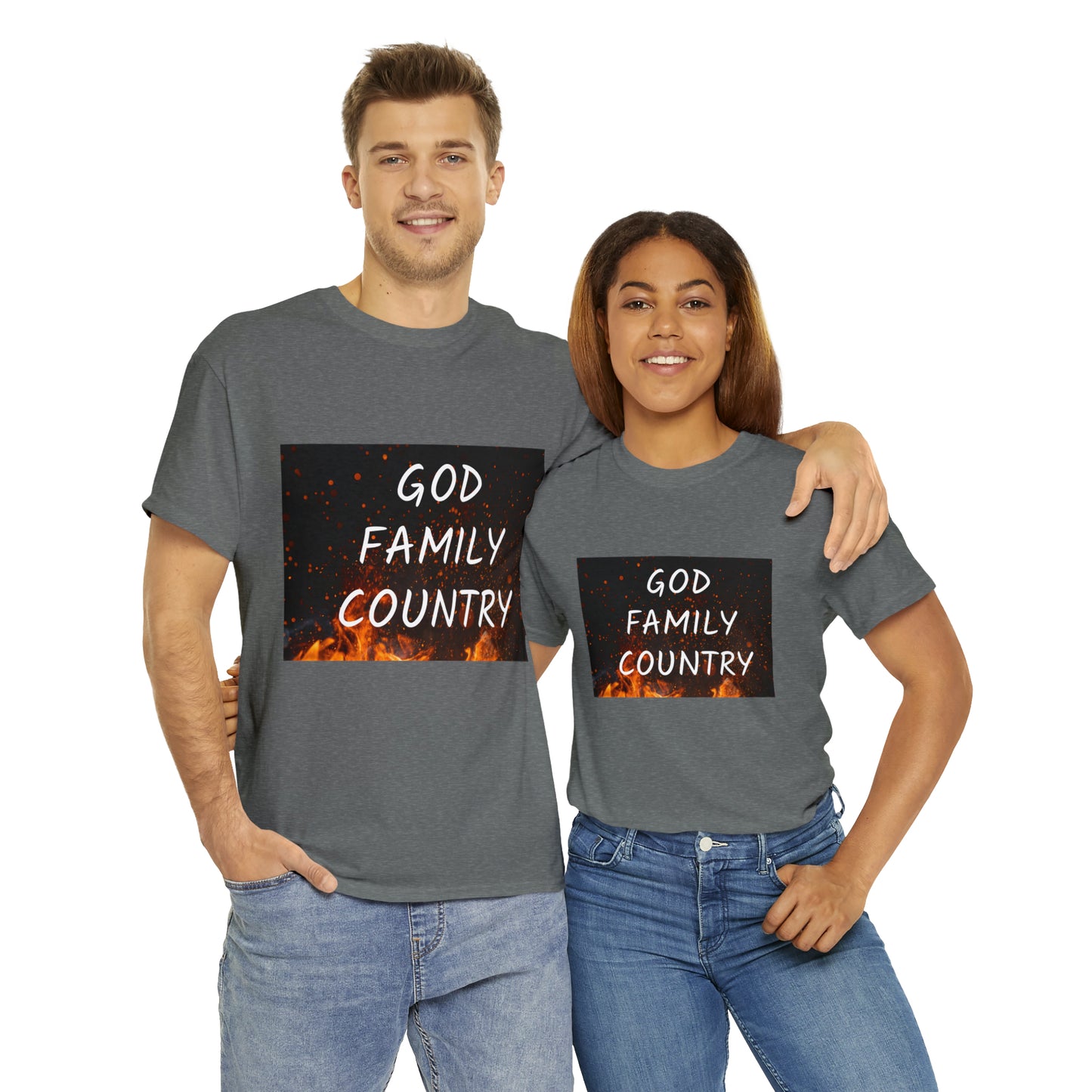 GOD, FAMILY, COUNTRY unisex t-shirt