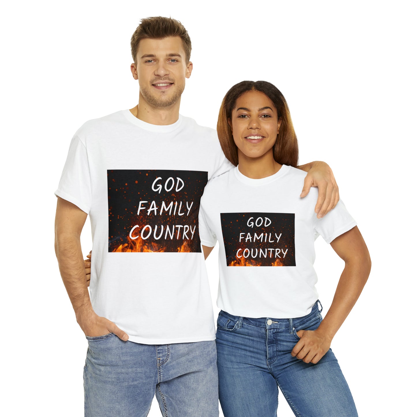 GOD, FAMILY, COUNTRY unisex t-shirt