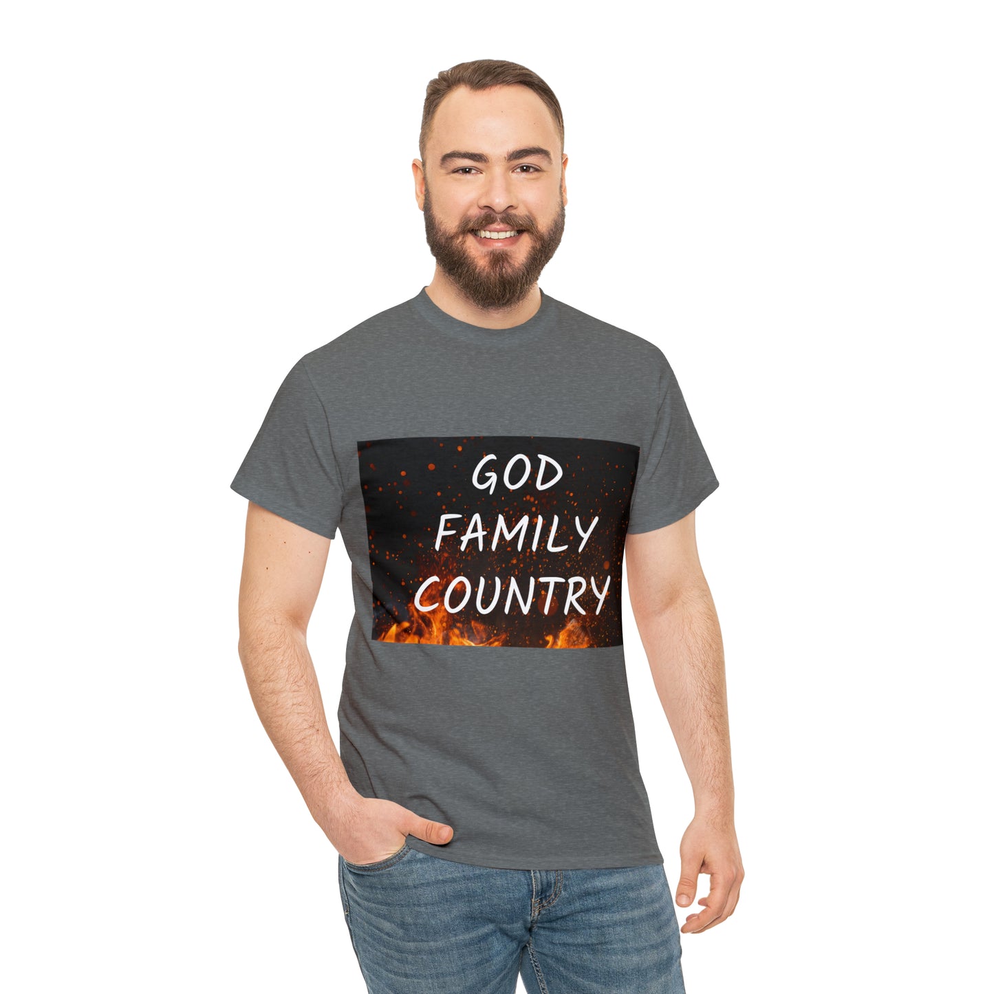 GOD, FAMILY, COUNTRY unisex t-shirt