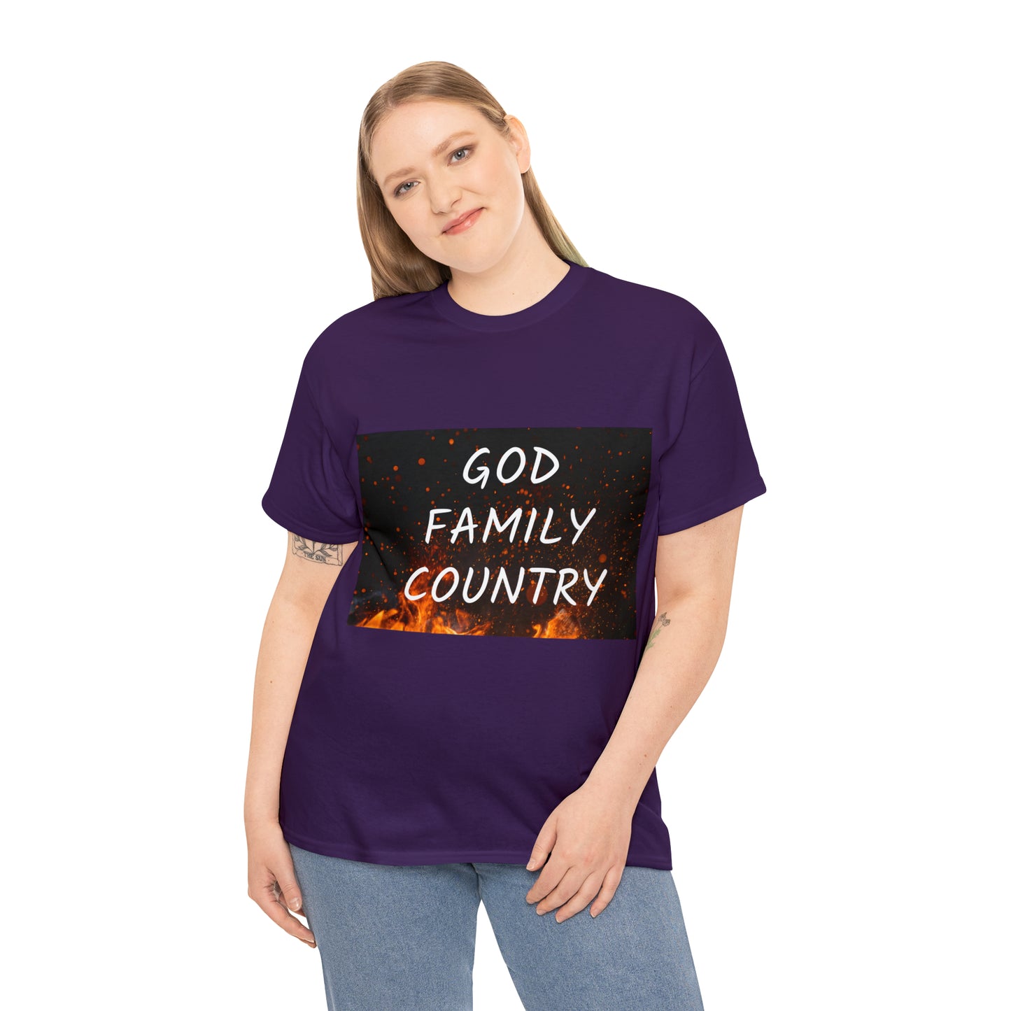 GOD, FAMILY, COUNTRY unisex t-shirt