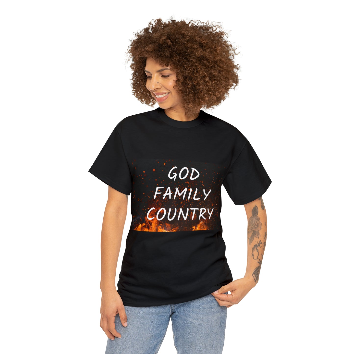 GOD, FAMILY, COUNTRY unisex t-shirt