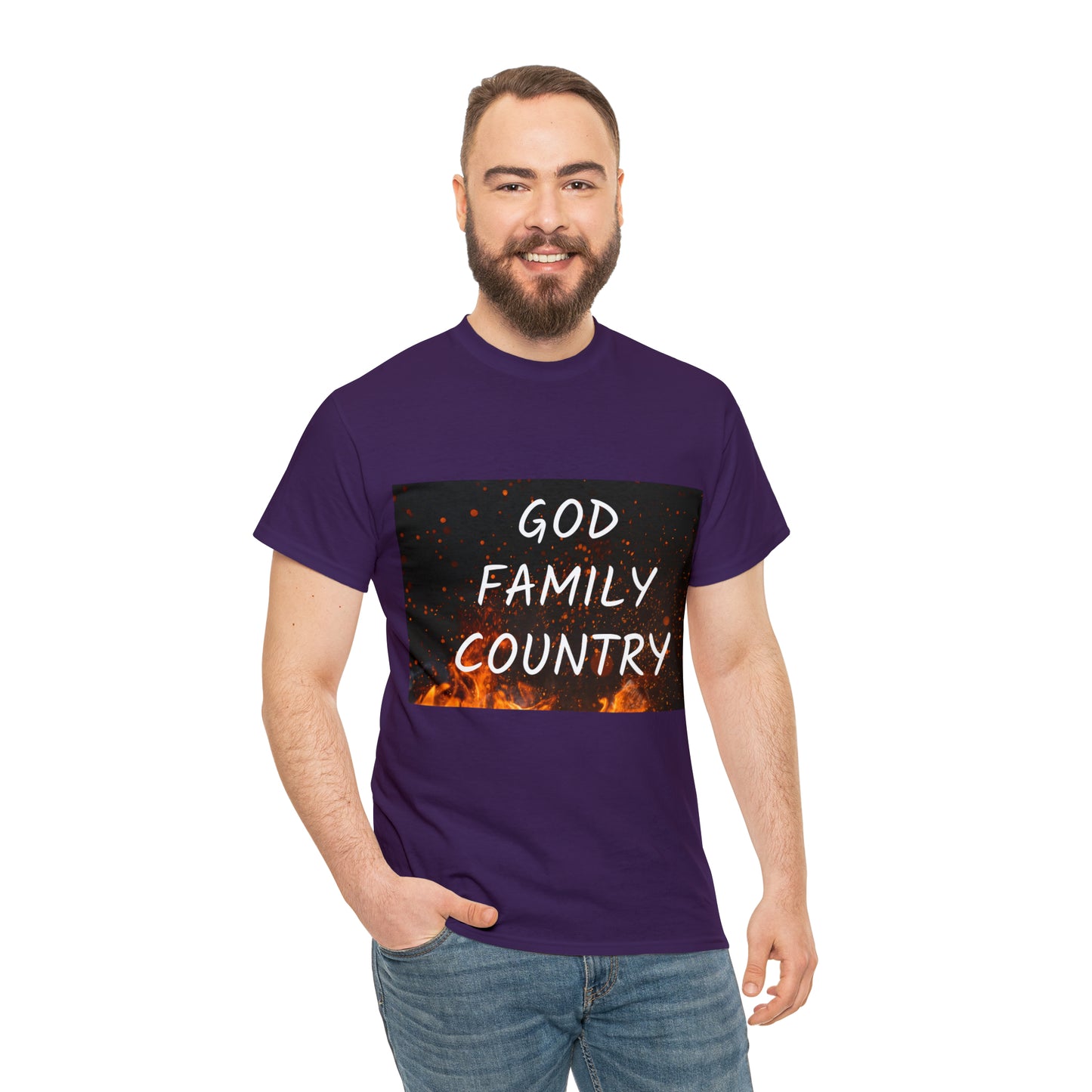 GOD, FAMILY, COUNTRY unisex t-shirt