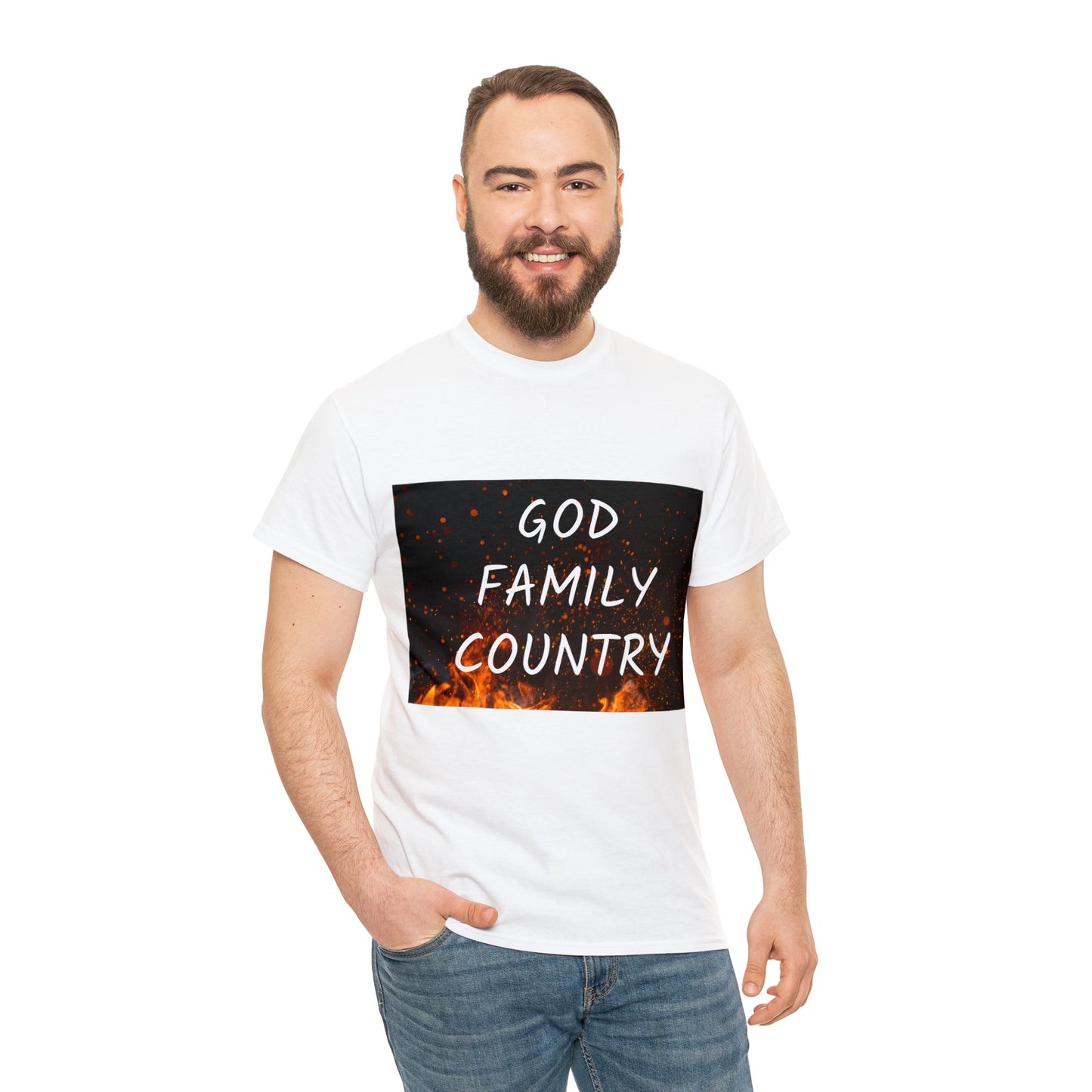 GOD, FAMILY, COUNTRY unisex t-shirt