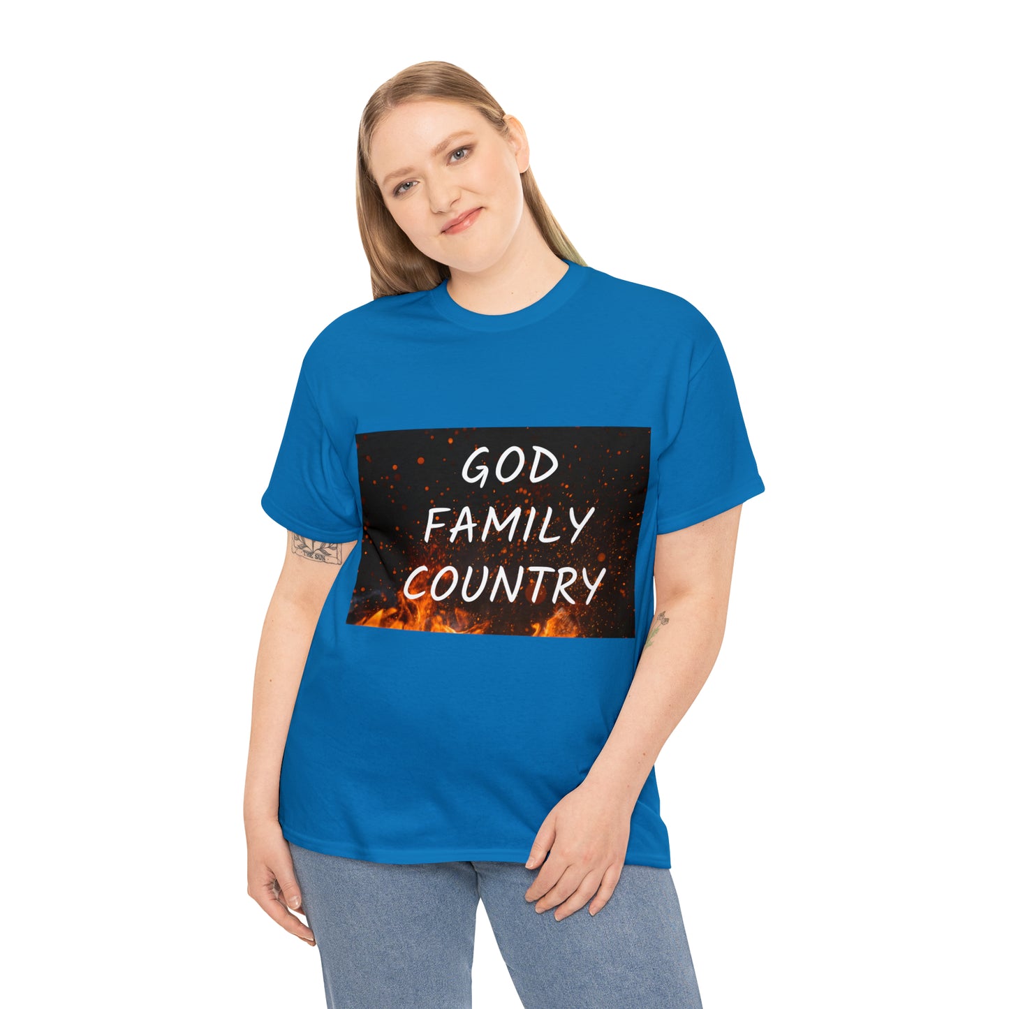 GOD, FAMILY, COUNTRY unisex t-shirt