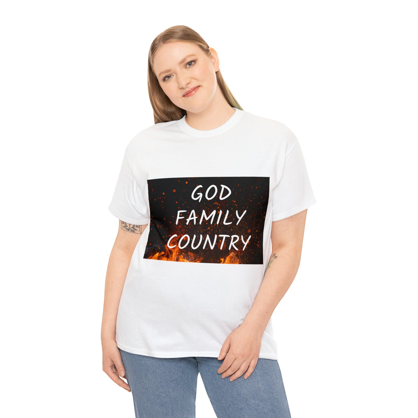 GOD, FAMILY, COUNTRY unisex t-shirt