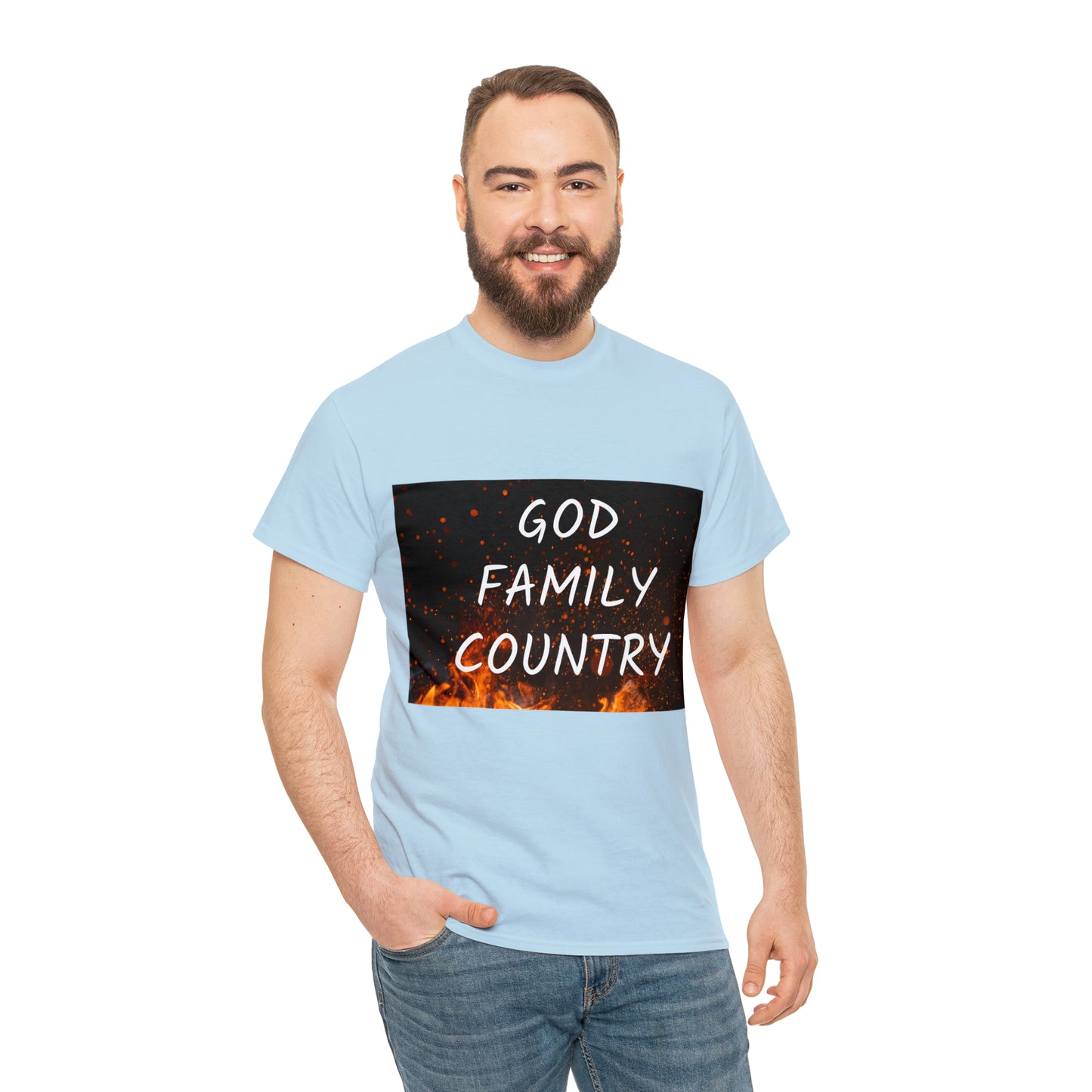 GOD, FAMILY, COUNTRY unisex t-shirt