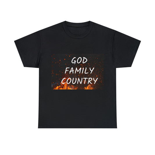 GOD, FAMILY, COUNTRY unisex t-shirt
