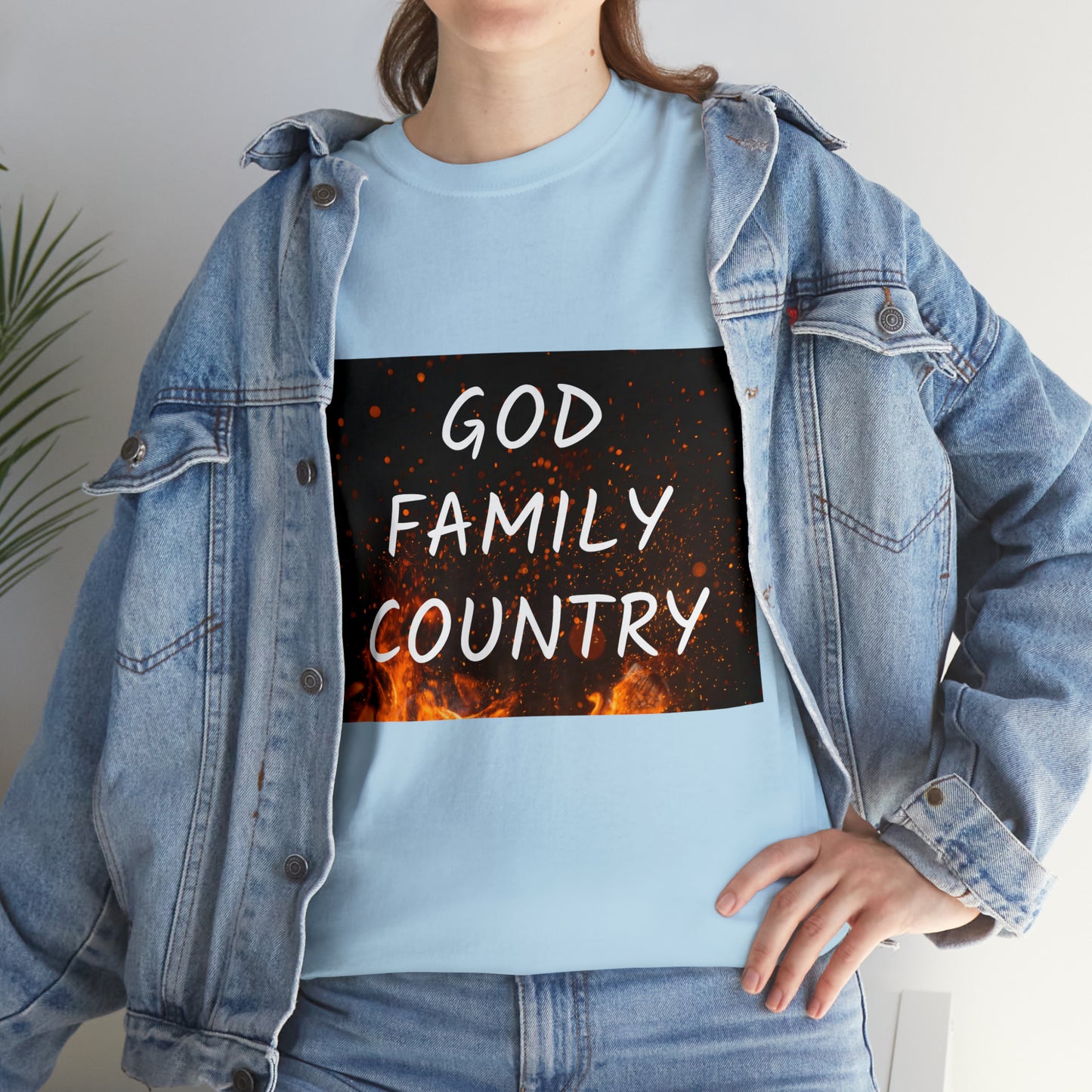 GOD, FAMILY, COUNTRY unisex t-shirt