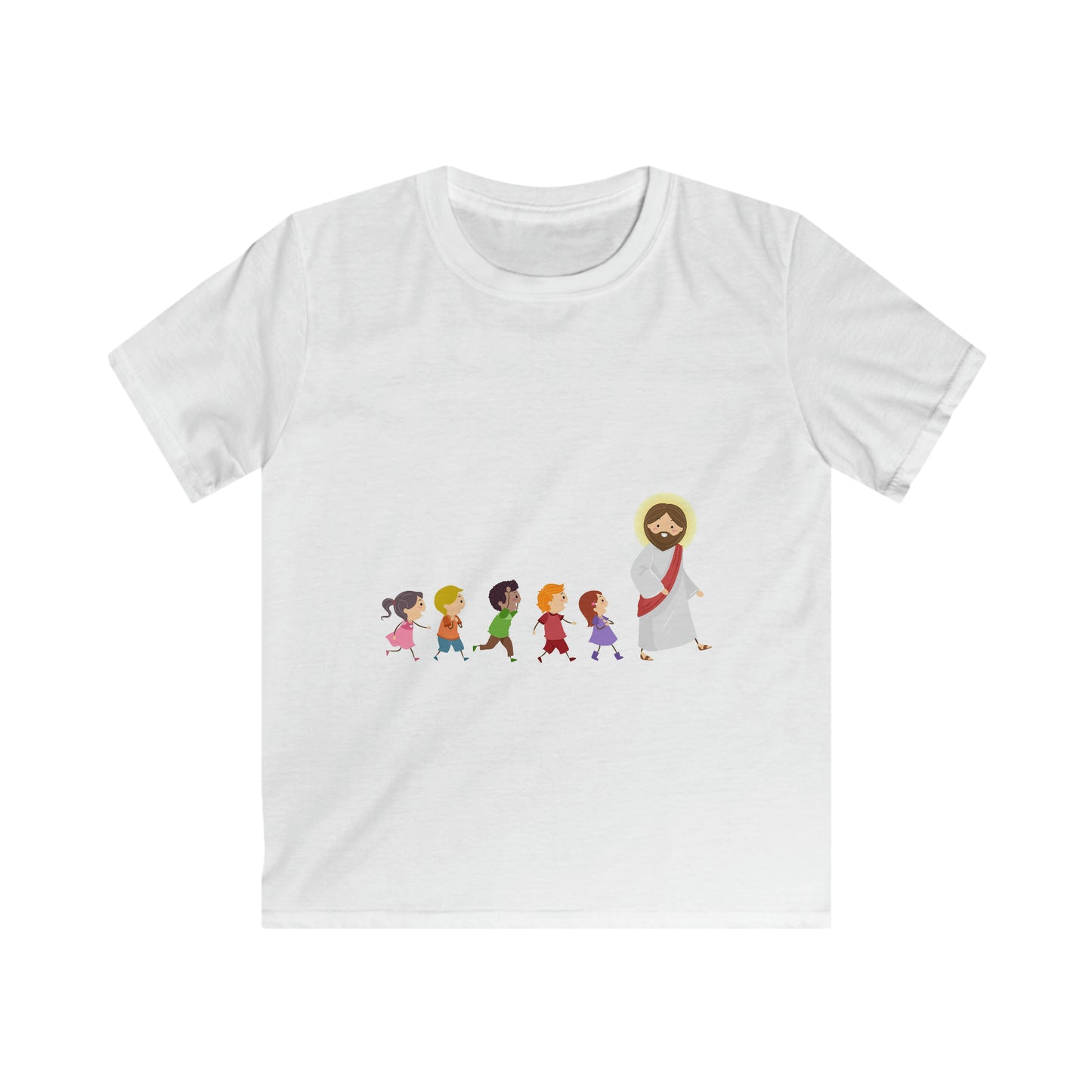 I FOLLOW ONLY JESUS Kids Softstyle Tee