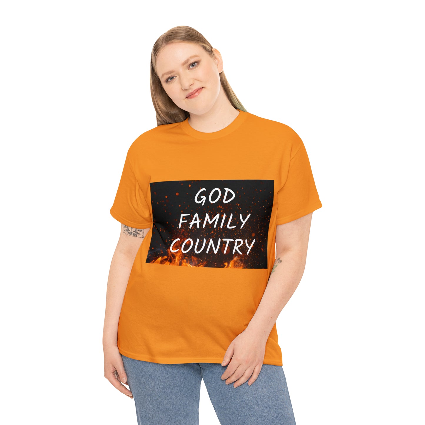 GOD, FAMILY, COUNTRY unisex t-shirt