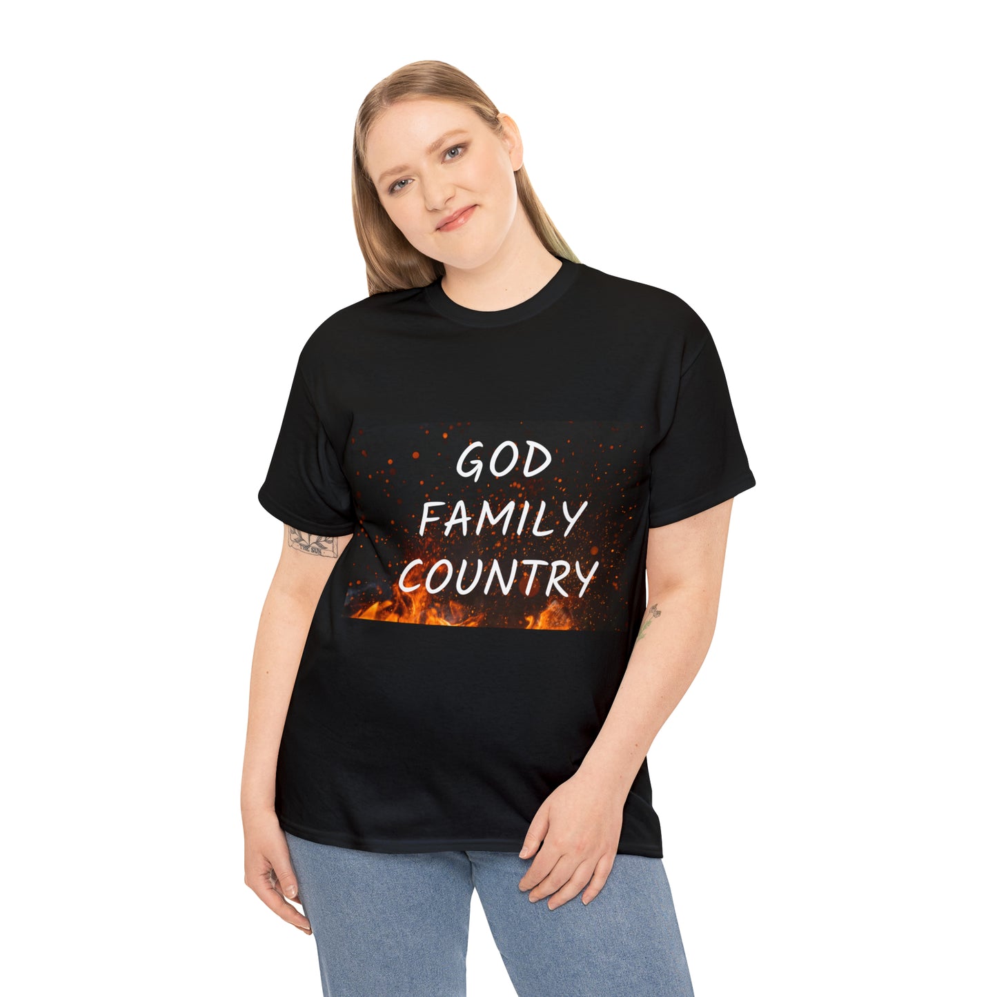 GOD, FAMILY, COUNTRY unisex t-shirt