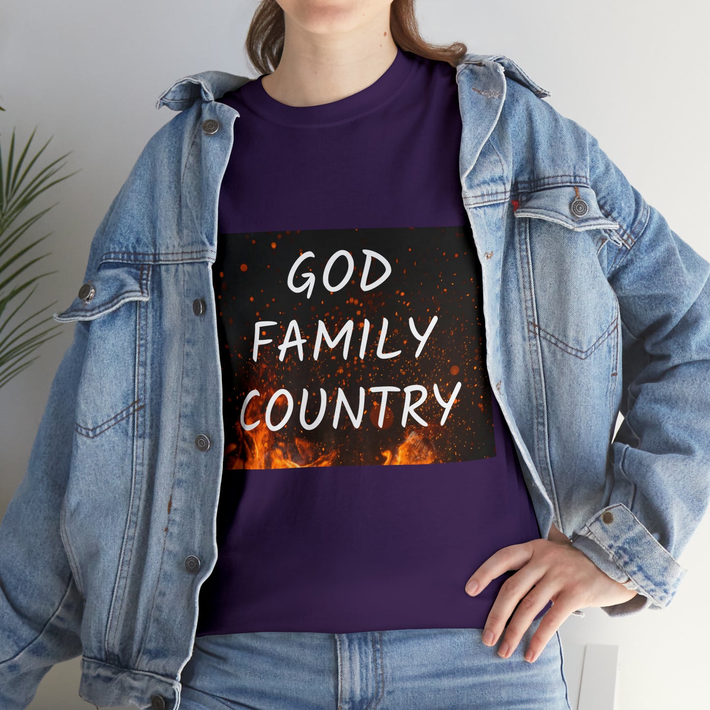 GOD, FAMILY, COUNTRY unisex t-shirt