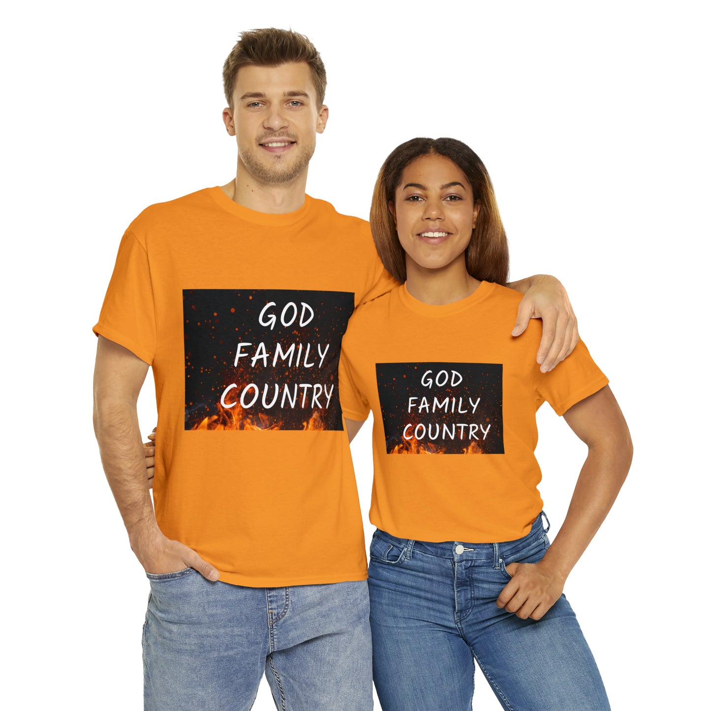 GOD, FAMILY, COUNTRY unisex t-shirt